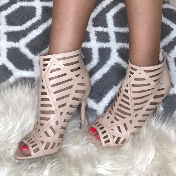 Nude Caged Heels (brand new) - Picture 2 of 4